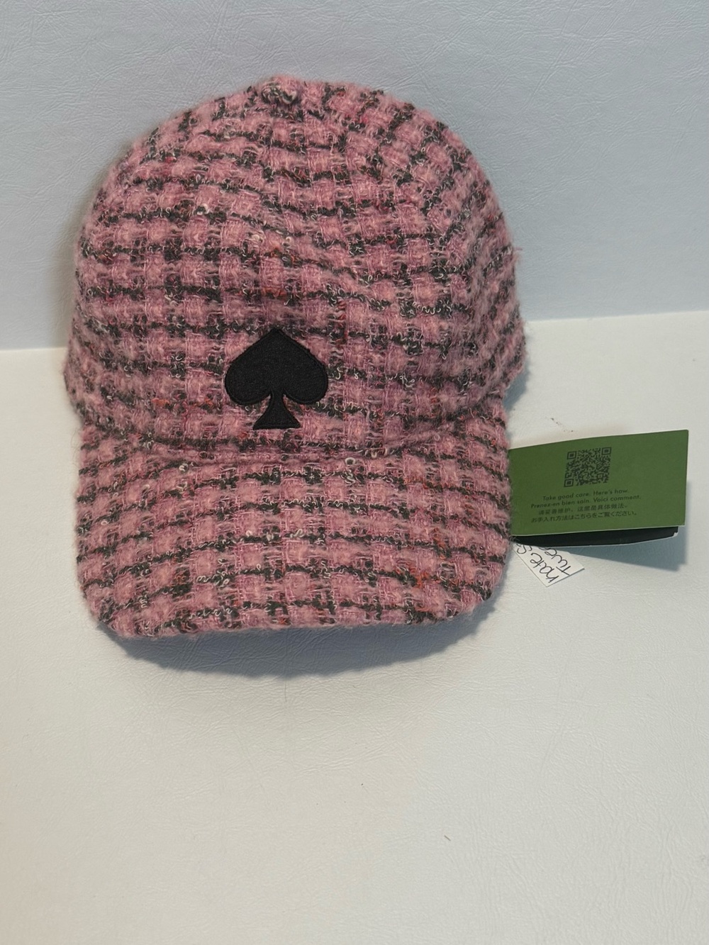 Kate Spade Pink Tweed Cap